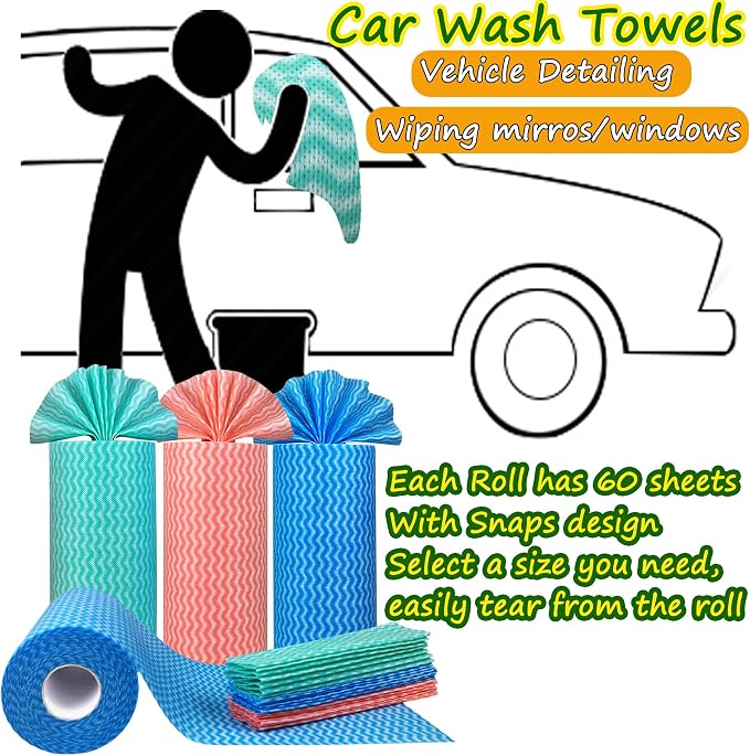 Reuse Paper Towels Washable Zero Waste Paperless Kitchen Washcloths, Multi-Purpose Cleaning Handi Wipes, Disposable Dish Cloths for Drying Washing
