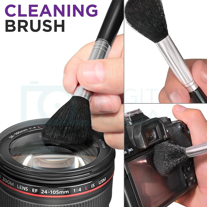 Altura Photo Camera Cleaning Kit - All Natural Lens Cleaner, Brush, Pen, Blower, Microfiber Cleaning Cloths, Tissue Wipes for Canon Nikon Sony Fuji Olympus Pentax Sigma Tamron DSLR Mirrorless Cameras