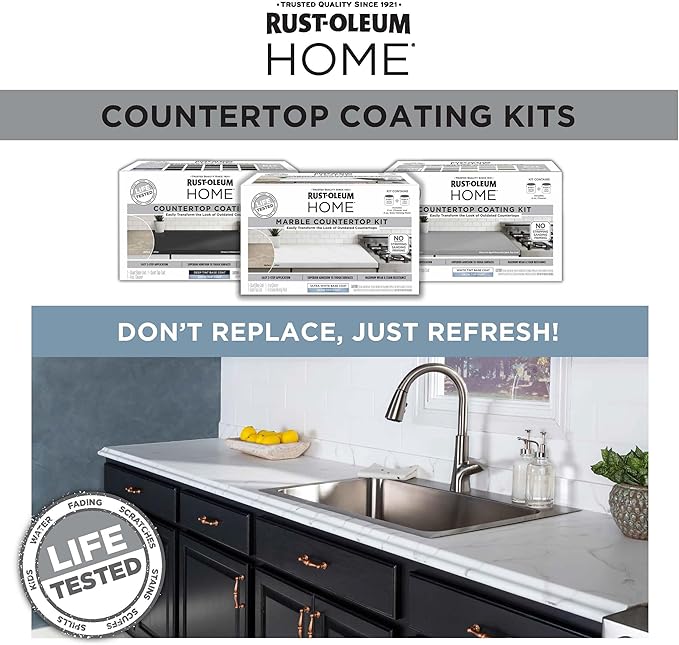 Rust-Oleum 384962 Home Countertop Coating Kit, Satin White