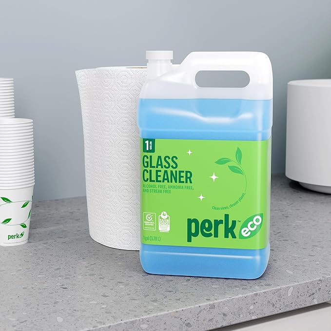 Perk Eco Glass Cleaner Refill, Ready To Use, 1 Gallon