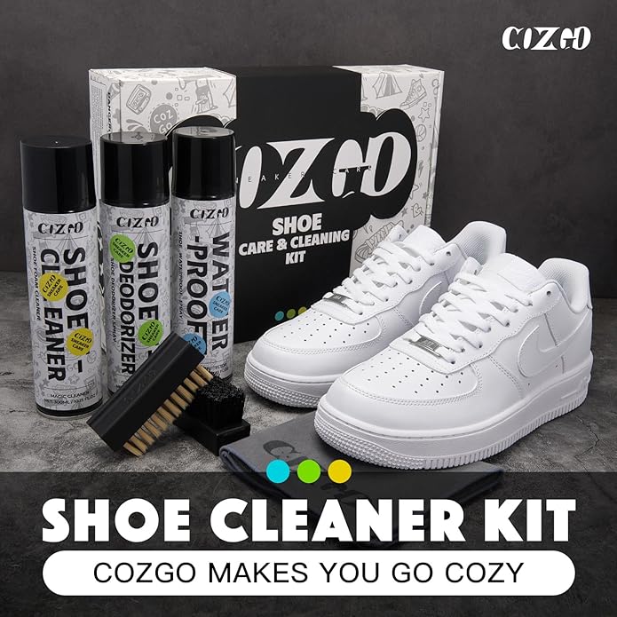 COZGO Protect Shoe Protector Spray, Rain & Stain Waterproof Shoe Spray, Nano Protection for Sneaker, Suede, Leather,10.15FlOz