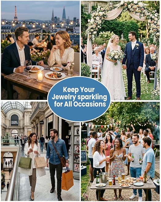 kunphy Sonic Jewelry Cleaner - Effective Solution for Cleaning Gold, Silver, Platinum, Diamonds, and eyeglasses watch, 8.5 oz (250 ml)