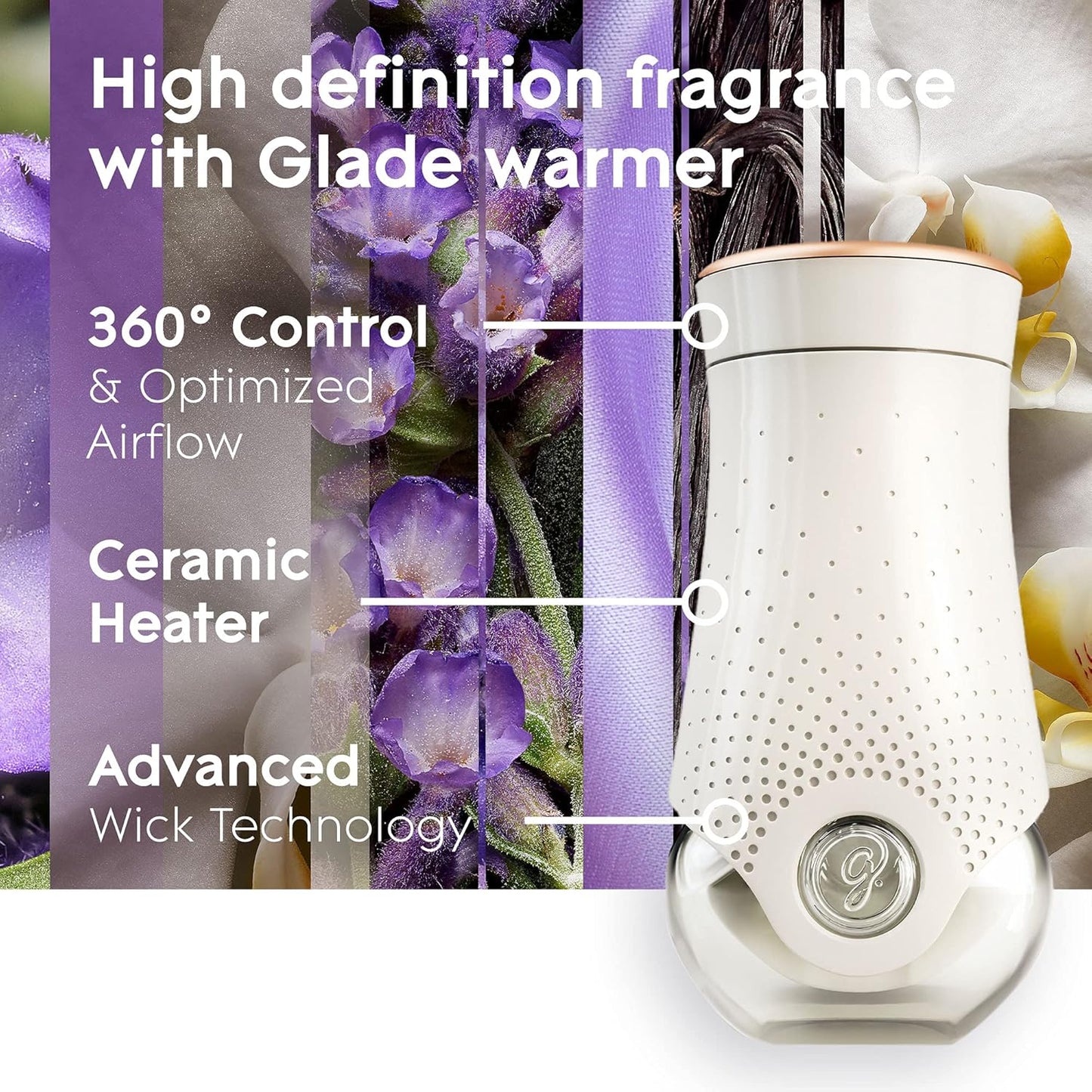 Glade PlugIns Refills Air Freshener, Scented and Essential Oils for Home and Bathroom, Lavender & Vanilla, 6.7 Fl Oz, 10 Count (Packaging May Vary)