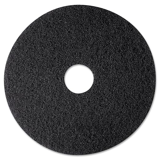 3M Low-Speed High Productivity Floor Pads 7300 18-Inch Black 5/Carton (08276)