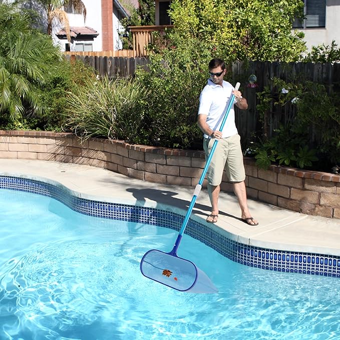VINGLI 3-in-1 Pool Cleaning Kit, Pools Maintenance Equipment with Pool Net, Pool Brush and SPA Brush, Pool Maintenance Tools for Inground&Above Ground Swimming Pools