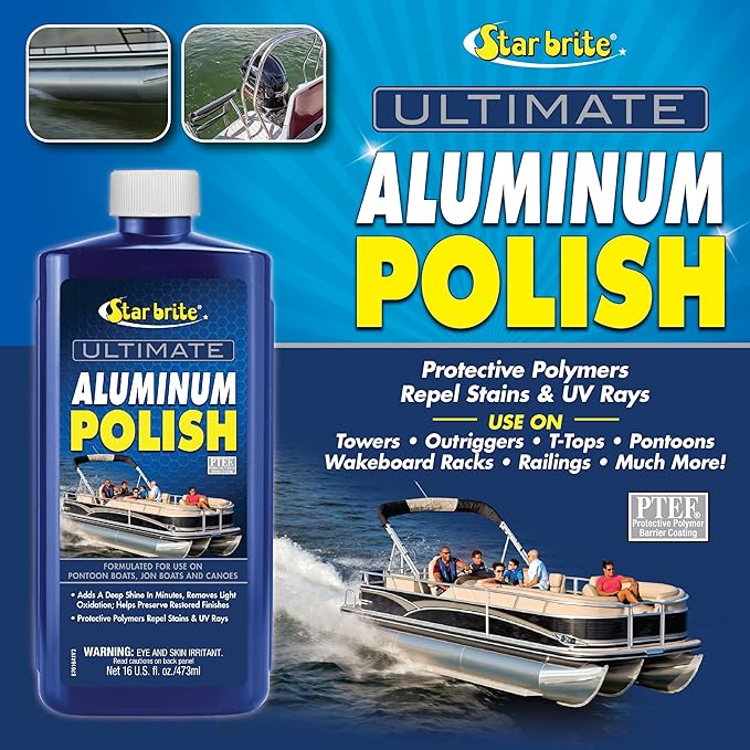 STAR BRITE Ultimate Aluminum Cleaner & Restorer + Aluminum Polish