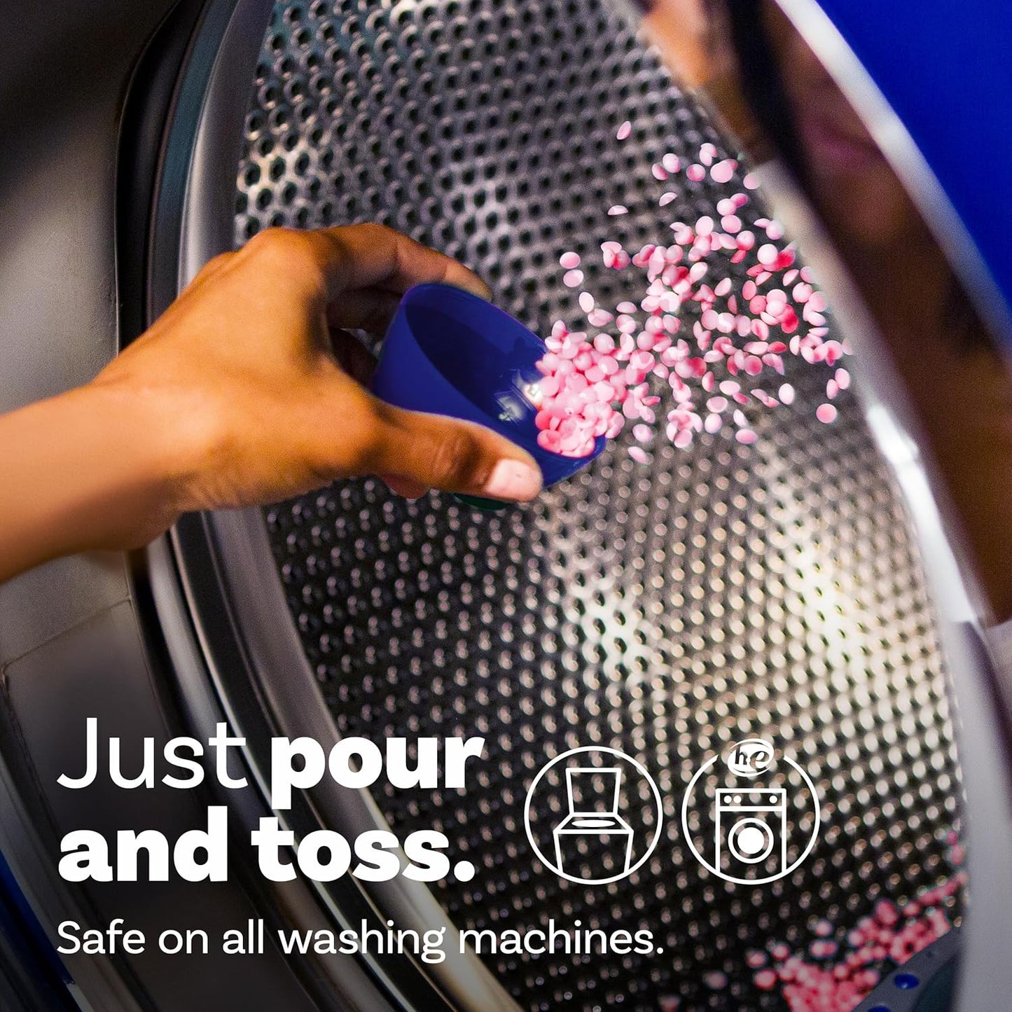 Downy Infusions In-Wash Laundry Scent Booster Beads, BLISS, Sparkling Amber and Rose, 18.2 oz