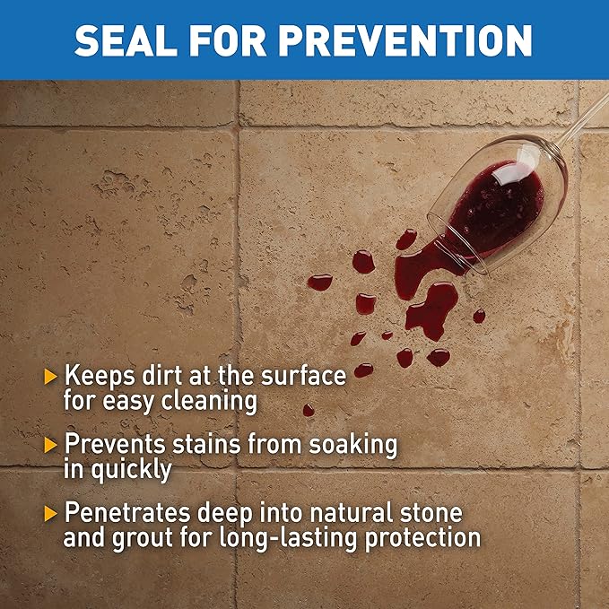 Miracle Sealants 511 Porous Plus Premium Penetrating Sealer for Countertops, Stone & Tile Gallon, 4 Pack