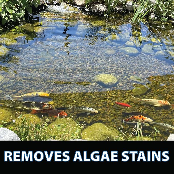 CrystalClear ClarityMax Pond Clarifier, All-in-One Natural Treatment, 1 LB | Beneficial microbes and enzymes provide max clarity, remove algae stains, and keep water gardens koi fish & pet safe