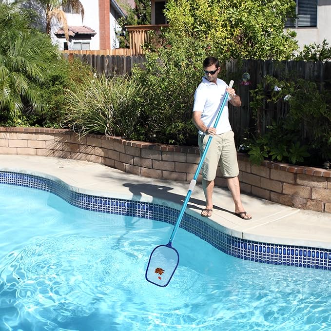 VINGLI 4-in-1 Pool Cleaning Kit, Pools Maintenance Equipment with Pool Net, Pool Brush, Skimmer Net and SPA Brush, Pool Maintenance Tools for Inground&Above Ground Swimming Pools