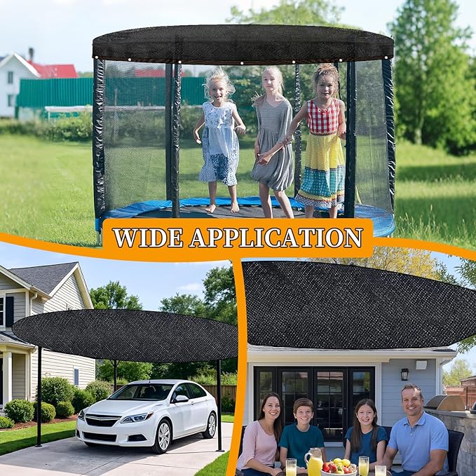 24ft Round Leaf Net Pool Covers for Above Ground Pools,Winter Above Ground Pool Cover to Catching Leaves, Mesh Tarp with Grommets, Resistant Garden Sun Shade Netting(Only Cover)