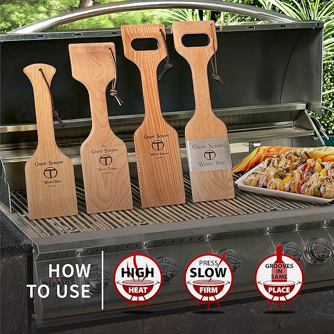 Great Scrape - Shovel - The Ultimate BBQ Cleaning Tool & Wood Grill Scraper