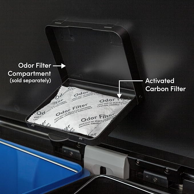 QUALIAZERO Natural Activated Carbon Charcoal Odor Absorber Filter | Eliminator Deodorizer Air Purifying Freshener Refill Bag | For Trash Can, Fridge, Shoes, etc.. | Made with Coconut Shell (3 PACK)