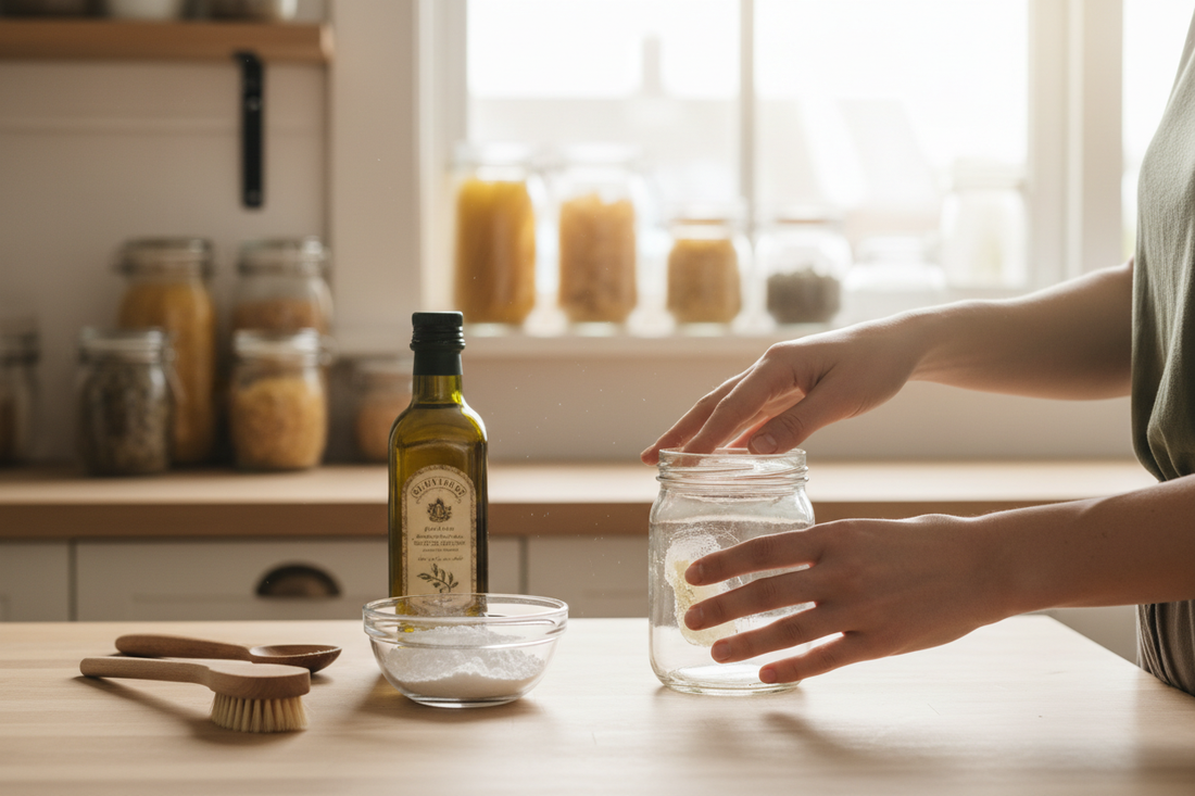Removing Sticker Residue with Pantry Items