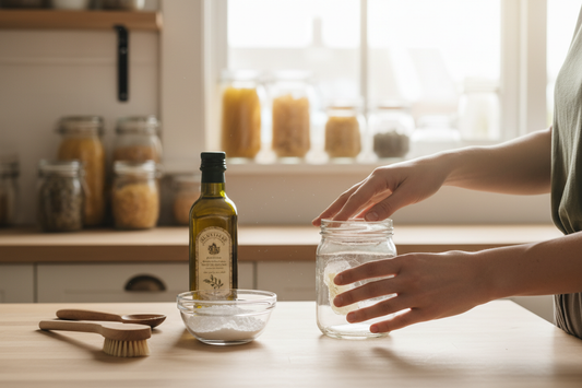 Removing Sticker Residue with Pantry Items