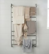 Warmrails Kensington Towel Warmer - Wall Mounted Towel Warmer Rack for Drying Towels and Garments - 39.5-Inch Chrome Finish Frame - Model HSKC