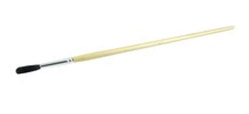 Weiler 41007 7/32" Marking Brush, Black Bristle, 1-1/8" Trim Length, Long Handle (Pack of 12)