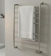 Warmrails Kensington Towel Warmer - Wall Mounted Towel Warmer Rack for Drying Towels and Garments - 39.5-Inch Nickel Finish Frame with 4 Bars - Model HSKS