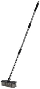 Long Handle 4 Section Stainless Steel Pole Heavy-Duty Push Broom Brush Pole Replacement (4 Section Poles-25mm)