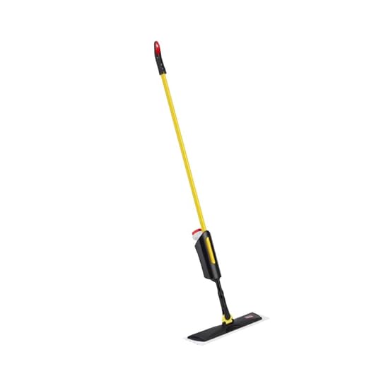Rubbermaid Commercial Products Spray Mop Kit Includes Mop + Pads for All Floor Types/Hardwood/Vinyl/Tile