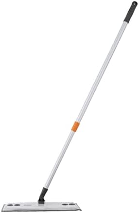 Superio Miracle Mop Set - Microfiber Flat Mop, Wet and Dust Mop, Best for Vinyl Plank, Hardwood, Laminate, Tile Flooring, Wall, with Aluminum Telescopic Handle, Velcro Microfiber Mop Pad, Grey