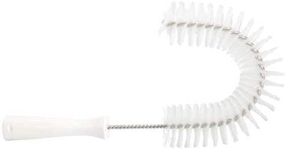 7 7/8 in W Hook Brush, Medium, 5 1/4 in L Handle, 15 1/2 in L Brush, White, Polypropylene - 1 Each