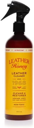 Leather Honey Conditioner and Cleaner Bundle with 8oz Conditioner, 16oz Spray Cleaner with UV Protectant, and Application Cloth