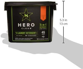 Hero Clean Laundry Detergent PACS, Scent 1, 45-Count
