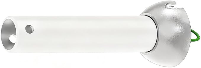 5 inch White Ceiling Fan Downrod with Ball Head, Downrod for Ceiling Fan, 1 inch Outside Diameter, Suitable for a Wide Range of Fans (with Ball Head, Not Threaded)