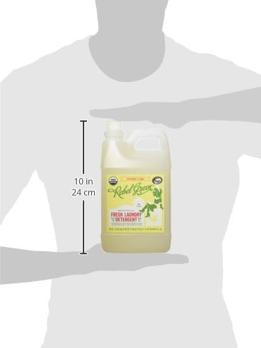 Rebel Green, Laundry Detergent Fresh Peppermint Lemon, 64 Fl Oz
