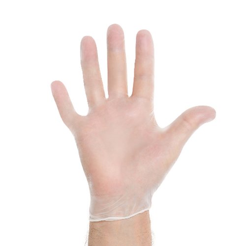 HALYARD Synthetic Plus Vinyl Exam Gloves, Powder-Free, 7.9 mil, 9.5", White, Large, 50033 (Case of 1000)