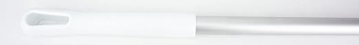 SPARTA Aluminum Broom and Mop Handle Replacement with Acme Threaded Tip for Environments with Harsh Cleaning Agents, Aluminum, 64 Inches, White