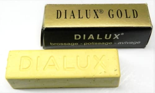 Dialux Gold Polishing Compound Jewelry Rouge Super-Finish Highest Gloss - 1 Bar