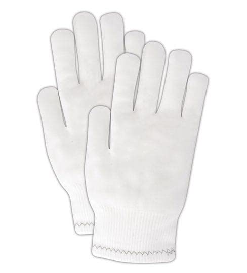 MAGID FiberLock 132NYA Nylon Glove, Knit Wrist Cuff, 9.5" Length, X-Small (One Dozen)