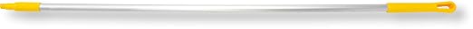 SPARTA Aluminum Broom and Mop Handle Replacement with Acme Threaded Tip for Environments with Harsh Cleaning Agents, Aluminum, 67 Inches, Yellow, (Pack of 12)