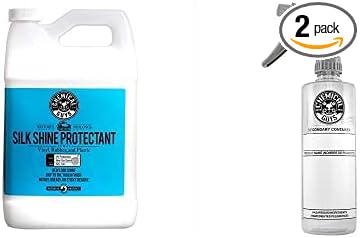 Chemical Guys TVD_109 Silk Shine Sprayable Dry-to-The-Touch Dressing/Protectant Tire Shine (Works on Tires, Rubber, Trim, Vinyl, Plastic & More), 1 Gal. with 16 oz. Spray Bottle (2 Item Bundle)