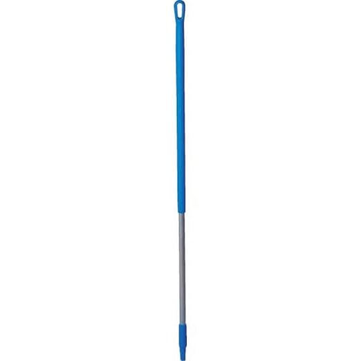 Vikan Color Coded Handle, 1310mm, 1 1/4 in Dia, Blue, Aluminum 29353-1 Each