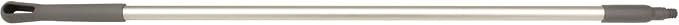 SPARTA 48-Inch Aluminum Broom Handle, Commercial Broom Stick with Color-Coded Tip and Hanger Cap for HACCP-Compliant Industrial Cleaning in Environments with Harsh Cleaning Agents, Gray
