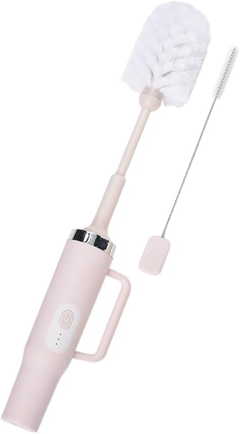 Rechargeable Electric Bottle & Cup Brush, 360° Thorough Cleaning Without Blind Spots, Suitable for Baby Bottles, 40-Ounce Mugs, Straws, Wine Glasses, etc., Easy to Air-Dry and Portable