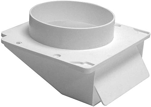 Lambro Industries 143WP Lambro"dustries"dustries Plastic Under Eave Vent, 4In, White, 2-Pack