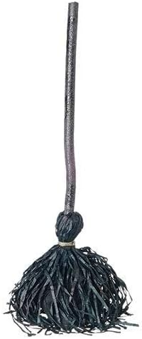 Haunted Witch's Broom with Ghost Sounds Animated Halloween Decoration, 26 Inch