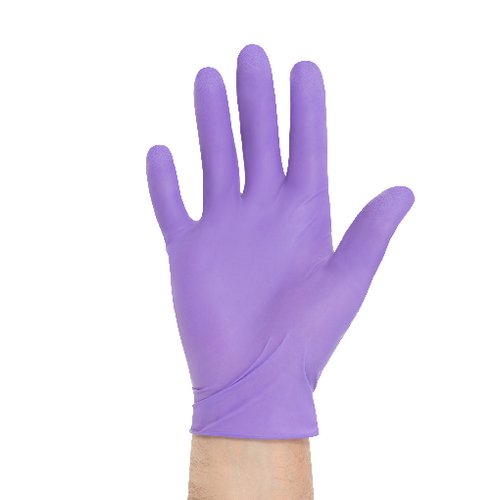HALYARD Purple Nitrile-Xtra Exam Gloves - Emergency Responder Series (EMS), Powder-Free, 5.9 mil, 12", Purple, Large, 39507 (Case of 500)
