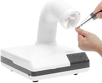 BONEW Global 60W 2 in 1 Powerful Mini Desktop Vacuum Cleaner Instrument Dust Collector Extract Mobile Suction Lab Nail Art Salon Manicure Dust Polishing Clean Tool