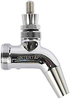 Intertap D1210 Forward Sealing Beer Faucet (Stainless Steel),Small