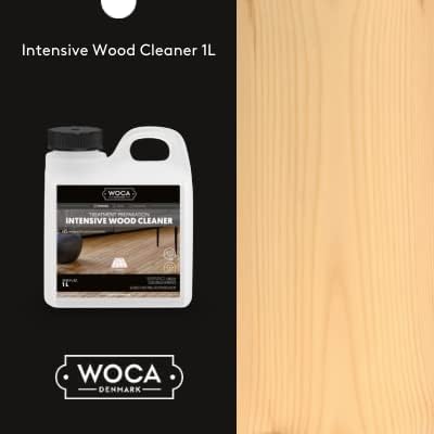 WOCA Intensive Wood Cleaner |1 L| is a concentrated formula for the preparing and treatment of raw wood to accept wood stains, soap finishes, oil finish, hardwax oil finish, UV oiled finish