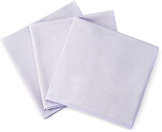 Fuller Brush Shine Bright Microfiber Cloths – 3-Pack, 16" x 16" Streak-Free Cleaning for Glass, Mirrors & Appliances – Lint-Free, Super Absorbent, Reusable