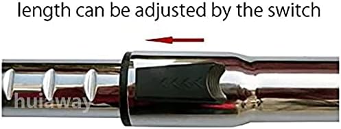 2 Pcs 1 1/4 inch Chrome Telescopic Metal Vacuum Wands 1.25 inch Vacuum Extension Wand Extends to 31.9 Inch Long for Most Brand Vacuum