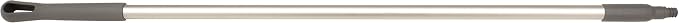 SPARTA 48-Inch Aluminum Broom Handle, Commercial Broom Stick with Color-Coded Tip and Hanger Cap for HACCP-Compliant Industrial Cleaning in Environments with Harsh Cleaning Agents, Gray