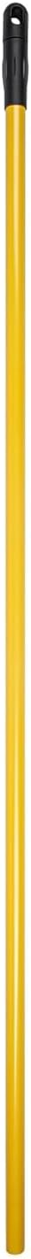 Restaurantware RW Clean 54.3 Inch Non-Slip Handle For Floor Squeegee - Hanging Loop Durable Yellow Iron Handle