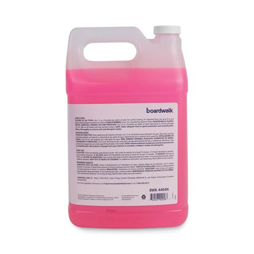 Boardwalk Neutral Floor Cleaner Concentrate, Lemon Scent, 1 gal Bottle, 4/Carton